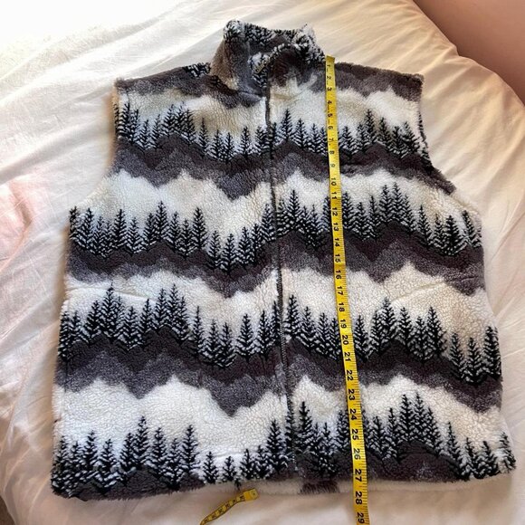 Vintage Nature Fleece Vest Size Large - Picture 2 of 7